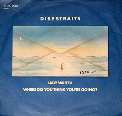DIRE STRAITS - Lady Writer b/w Where Do You Think You're Going? (1979, Germany)  album front cover vinyl record